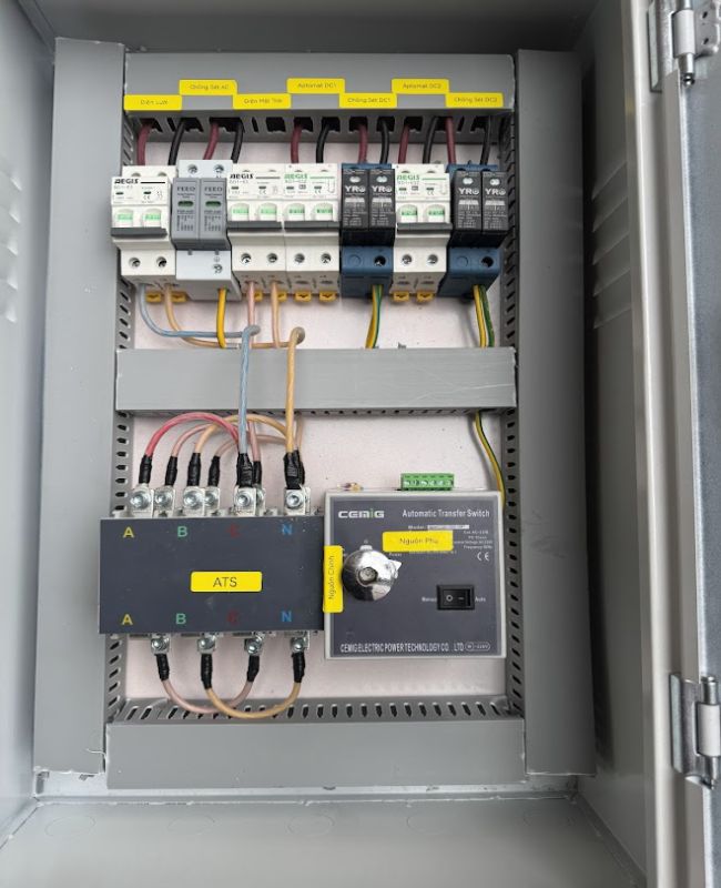 Tủ điện Solar 8kw có Ats 120a