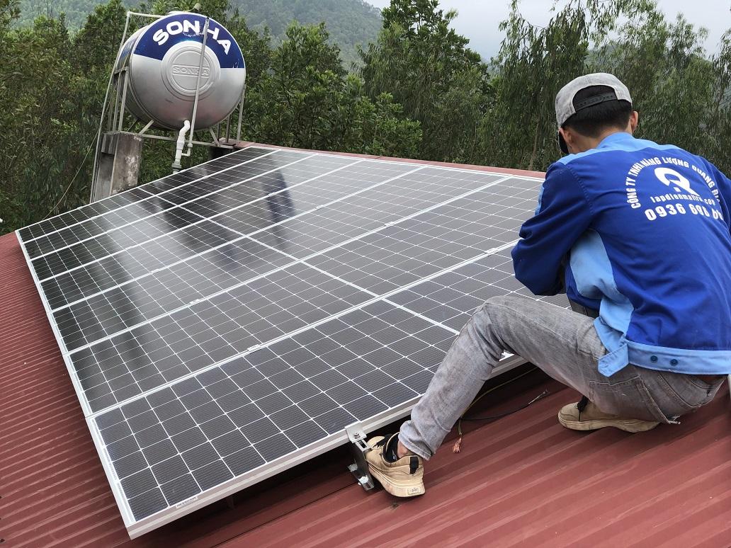 Lắp đặt đấu nối Combo hệ Trên  12kw