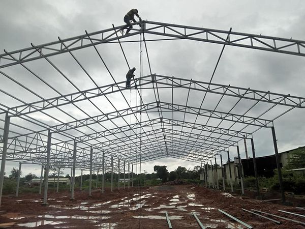 Khung dàn mái nghiêng 6kWp